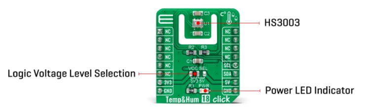 Mikroe Temp&Hum 18 Click Mikroe Temp&Hum 18 Click